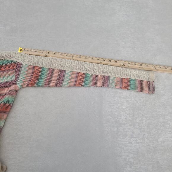 Miss Me Southwestern pattern open cardigan ladies sweater Size Small Country - Picture 5 of 8